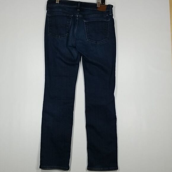 Lucky Brand Jeans Womens Size 27 Dark Blue Denim Mid Rise Sweet Straight Leg - Picture 5 of 11